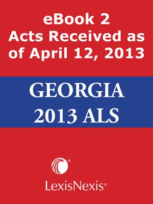 cover image of Georgia Advance Legislative Service
